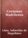 Cover image for Costumes Madrilenos